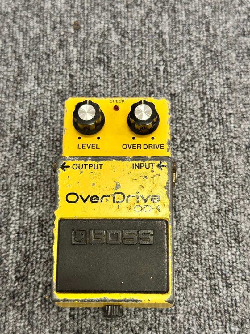 BOSS OverDrive OD-1 デュアルオペアンプ NEC C4558C BOSS (ボス) ギターエフェクター 黒ネジ仕様 オペアンプ：NEC C4558C